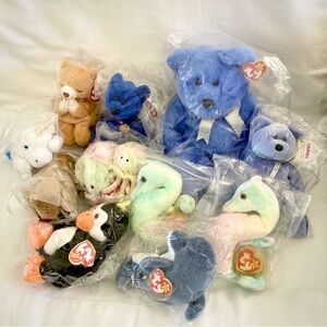 High Value Ty Beanie Babies + Misc. Lot